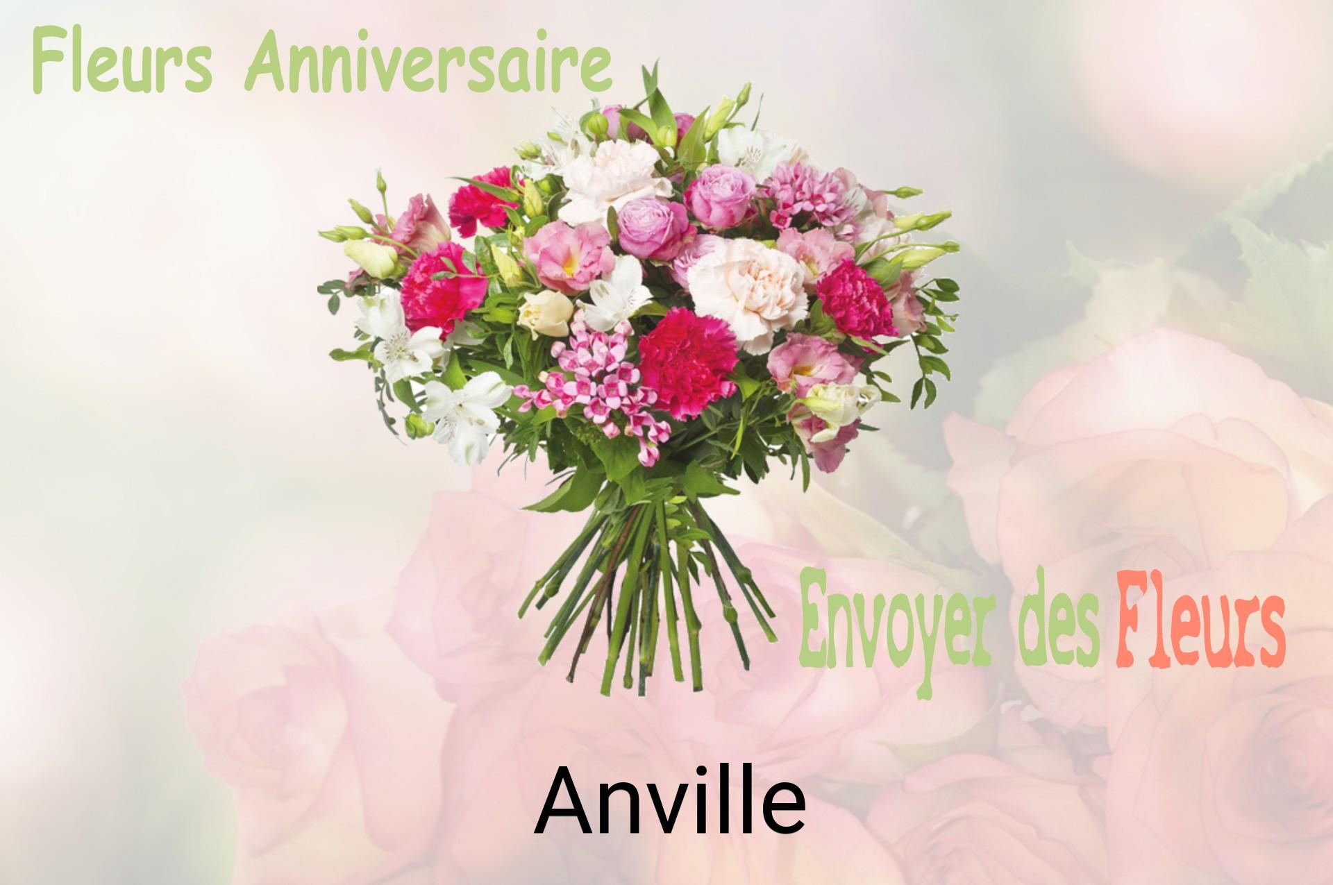 Bouquet de fleurs d’anniversaire livré à Anville