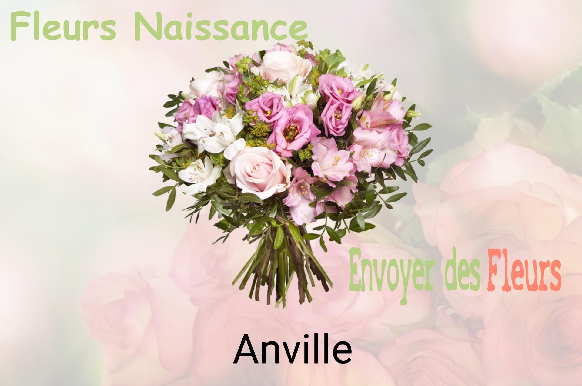 Bouquet de fleurs de naissance livré à Anville